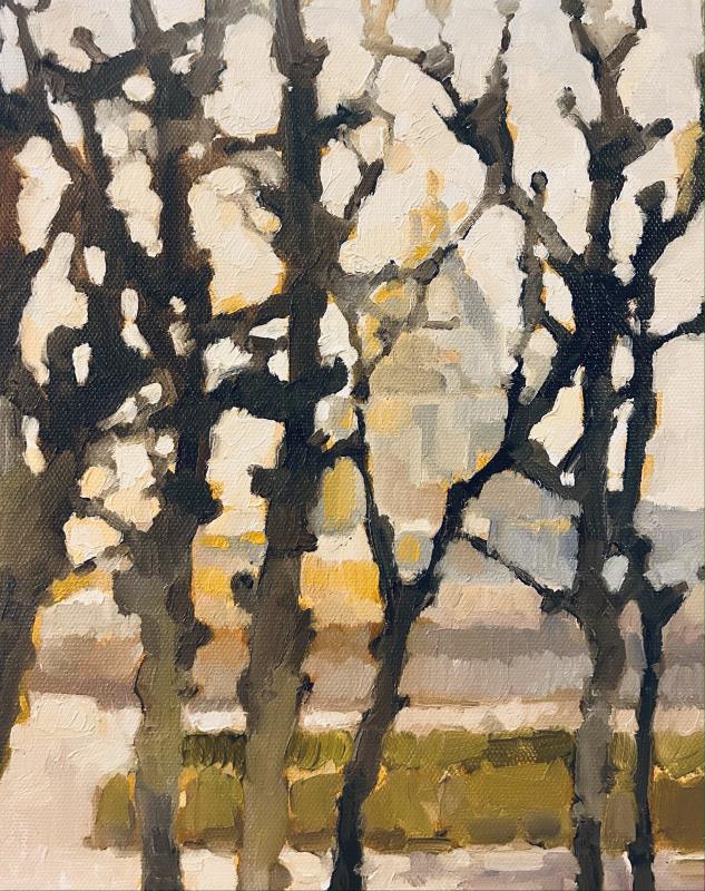 Winter trees, le jardin de Rodin, Paris